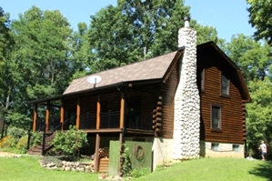 Log home Staining